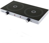 V141 cocina electrica vitroceramica portatil de 2 placas 2400w - ø 165mm - jata