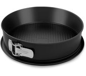 Formegolose™, tortiera apribile 1 fondo, 26 cm, con speciale fondo salvagoccia, realizzata in acciaio con doppio strato antiaderente, colore nero