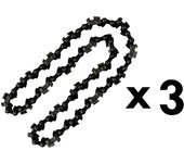 Juego de 3 cadenas de 40 eslabones para motosierra