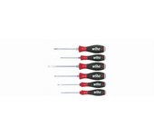 Wiha juego de destornilladores softfinish 6 piezas - ranurado/ phillips - 6 caras - disco de impacto - 21250