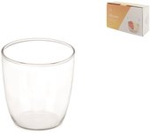 6x vasos de vidrio borosilicato transparente h&h taormina, 150 ml