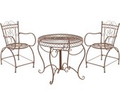 Conjunto de muebles de jardín sheela marrón antiguo