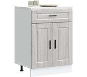Mueble de cocina de madera de ingeniería gris porto sonoma