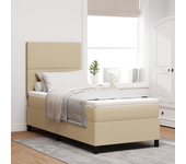 Vidaxl cama con somier y colchón verde claro 90x200 cm tela de pana