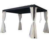 Pérgola cenador lamas ajustables 3x4 m