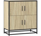Aparador | aparador de comedor | armario de cocina madera ingeniería roble sonoma 68x35x76 cm cfw168001