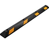 Wiltec tope de aparcamiento 183 x 15 x 10 cm caucho con bandas reflectoras alta visibilidad tope de rueda de fácil instalación ideal para garajes, ...