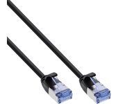 Cable de red inline slim redondo u/ftp cat.6a negro 3m