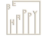 Decoración de metal be happy 1, metal, arena, epikasa