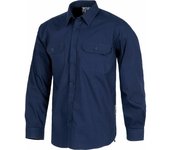 Camisa laboral con cierre y puño de botones workteam b8001