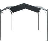 Cenador carpa de acero gris antracita 3x3 m