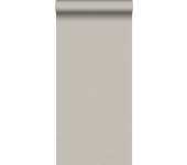 Papel pintado líneas gráficas gris cálido grisáceo brillante - 0,53 x 10,05 m - origin wallcoverings