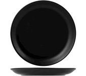 3x platos de porcelana ø 30,5 cm, negro h&h