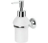 Spirella colección campagne, dispensador de jabón líquido 6,5x10x17, metal cromado y vidrio, gris