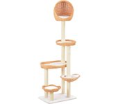 Maison exclusive - rascador para gatos con poste de sisal madera natural de sauce