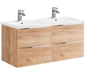 Mueble doble lavabo encastrado 120cm april madera