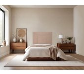 Cabecero tapizado milán | cabezal acolchado | tapizado en teijdo alta gama acuaqulin antimanchas | color beige | medida: 110x110x5cm (cama 105 cm)