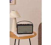 Create - speaker retro - altavoz portátil con bluetooth, usb y aux