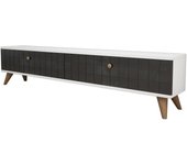Mueble tv alberi antracita blanco
