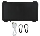 Panel solar monocristalino de 6 w y 5 v, batería solar portátil para exteriores, para acampar, teléfono móvil