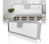 Barandilla de cama extra ancha de 180 cm, protección para cama para niños pequeños, accesorio de dormitorio para niños y niñas, barandilla de cama