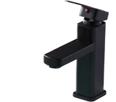 Grifos monomando para lavabos de baño, grifo bañera alto cascada negro, agua fría y caliente con mangueras