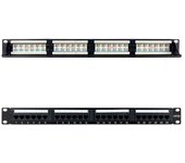Patch panel nanocable 10.21.4124/ 24 puertos/ cat.6a/ altura 1u