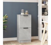 Aparador | aparador de comedor | armario de cocina de madera contrachapada gris hormigón 30x30x70 cm cfw46894