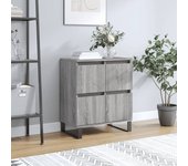 Aparador | aparador de comedor | armario de cocina de madera contrachapada gris sonoma 60x35x70 cm cfw20603
