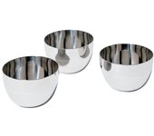 Alessi mami set di 3 ciotole, edelstahl, argento, 8.5 cm, 3 unità