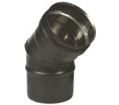 Codo inox 45° 8 pellet negro 300 maral