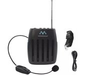 Amplificador de voz portátil inalámbrico altavoz recargable con micrófono, bluetooth, radio fm inalámbrica y micrófono, altavoz