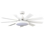 Ventilador de techo pireo motor dc led 36w 3-4-6k - blanco/blanco-blanco/haya