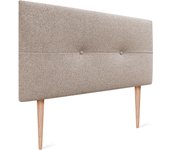 Dhome cabecero de tela aqualine pro con patas cabeceros cabezal tapizado cama lujo (arena, 105cm)