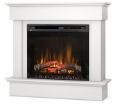 Tormes - chimenea led eléctrica independiente - 28' - blanco mate - 111,5 x 102 x 33,5