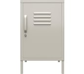 Mesa de centro con 1 puerta de metal gris tórtola