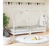 Estructura de cama para niños madera de pino blanco 80x200 cm