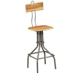 Taburetes de cocina 2 unidades madera maciza de teca reciclada