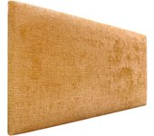 Dhome cabecero acabado lana ecológica premium liso cabezal tapizado cama dormitorio acolchado winter luxury (mostaza, 105x50cm)