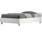 Cama con somier 120x190 fresno blanco nuamo