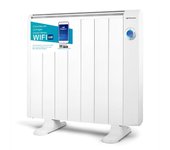 Orbegozo emisor térmico wifi sin aceite rrw 1300, 7 elementos, mando a distancia, soporte para pared y suelo, programable, 3 modos, 1300 w