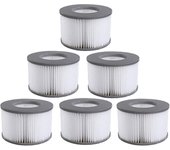 Paquete de 6 cartuchos de filtro para piscinas whirlpool mspa - filtros y spas marinos - modelos 2020 y posteriores
