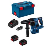 Perforadora sds-plus gbh 18v-28 cf - bosch - con 2 baterías 18v 8.0ah - cargador - l-boxx - 611921002
