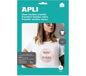 Papel transfer camisetas apli 4128/ din a4/ 10 hojas