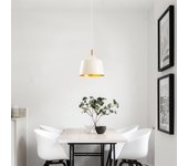 Lámpara de techo sağlam-3725 cobre oro blanco metal diámetro 25x124 cm