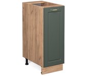 Vicco armario de farmacia fame-line, verde dorado casa de campo, 30 cm sin encimera