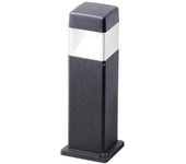 Farola elisa 1xgx53 10w con pulsador cct (3colores) ip55 resina negra
