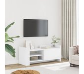 Mueble tv blanco 100x35x40 cm madera contrachapada