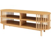 Mueble tv jarvenpaa 4 compartimentos bambú 140x40x50cm natural [en.casa]