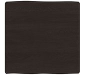 Tablero mesa madera tratada borde vivo marrón 60x60x(2-6) cm